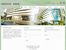 Tablet Screenshot of gdolaw.com.br